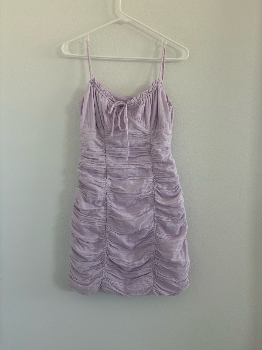 LUSH Lilac Mini Dress Flattering